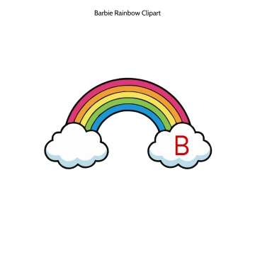Free Barbie Rainbow Vector Clipart (PNG, SVG) to Edit Online