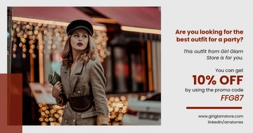 Free Fashion Influencer Facebook Post Template to Edit Online