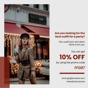 Free Fashion Influencer Instagram Post Template to Edit Online