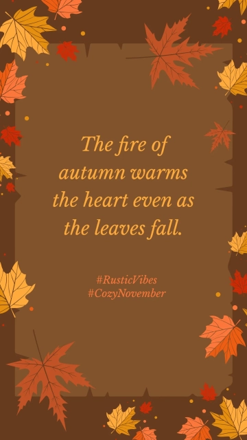 Free Rustic November Template to Edit Online