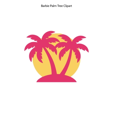 Free Barbie Palm Tree Vector Clipart (PNG, SVG) to Edit Online
