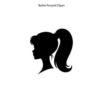 Free Barbie Ponytail Vector Clipart (PNG, SVG) to Edit Online