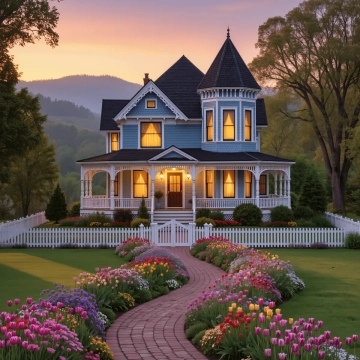 Free Beautiful House to Edit Online
