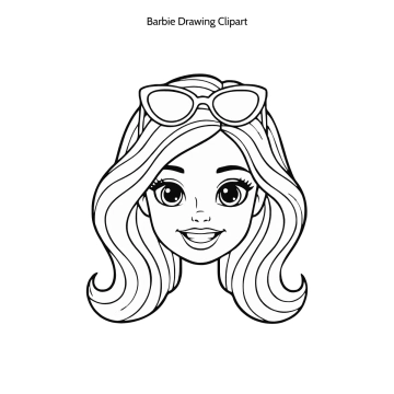 Free Barbie Drawing Vector Clipart (PNG, SVG) to Edit Online