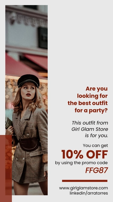 Free Fashion Influencer Snapchat Geofilter Template to Edit Online