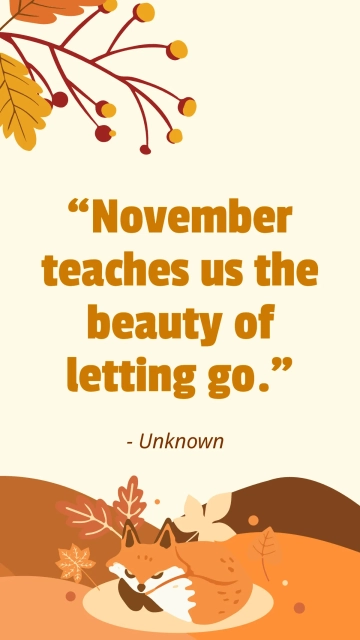 November Quote Template