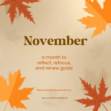 Free Professional November LinkedIn Template to Edit Online