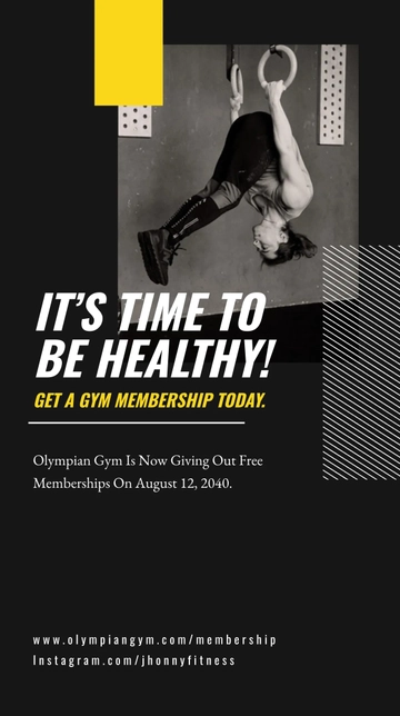 Free Fitness Influencer Whatsapp Post Template to Edit Online