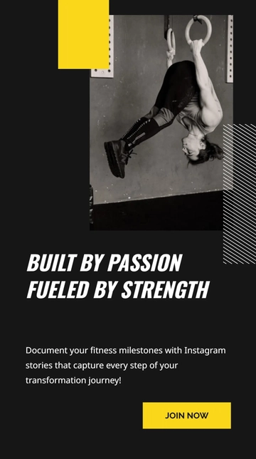 Free Fitness Influencer Instagram Story Template to Edit Online