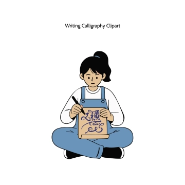 Free Writing Calligraphy Vector Clipart (PNG, SVG) to Edit Online