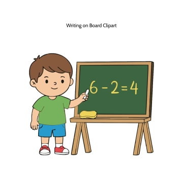 Free Writing on Board Vector Clipart (PNG, SVG) to Edit Online