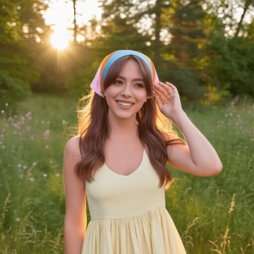 Free Smiling Young Woman to Edit Online