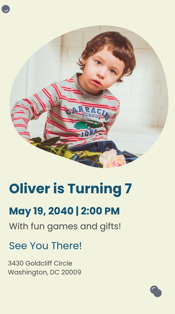 Free Kid's Birthday Party Snapchat Geofilter Template to Edit Online
