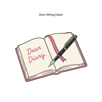 Free Diary Writing Vector Clipart (PNG, SVG) to Edit Online