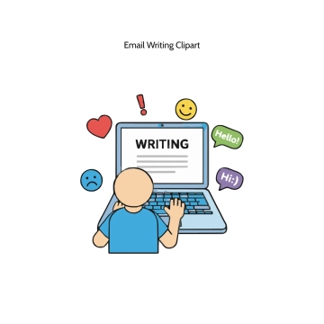 Free Email Writing Vector Clipart (PNG, SVG) to Edit Online