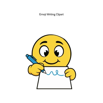 Free Emoji Writing Vector Clipart (PNG, SVG) to Edit Online