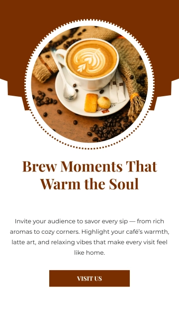 Free Coffee Shop Instagram Story Template to Edit Online