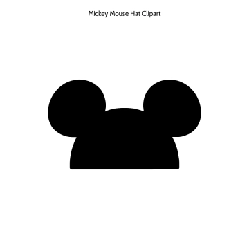 Free Mickey Mouse Hat Symbol Vector Clipart (PNG, SVG) to Edit Online