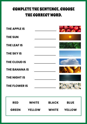 Free English Worksheet Template to Edit Online