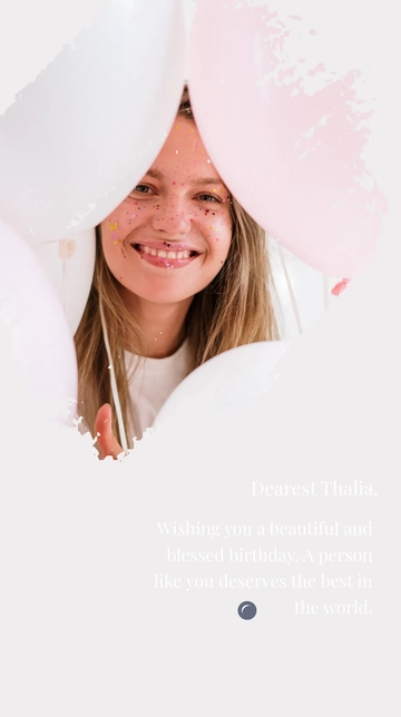 Free Birthday Wishes Instagram Story Template to Edit Online