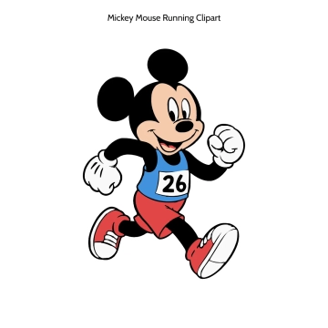 Free Mickey Mouse Running Vector Clipart (PNG, SVG) to Edit Online