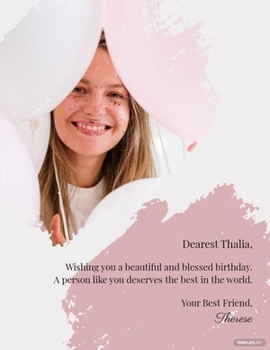 Birthday Wishes Flyer Template