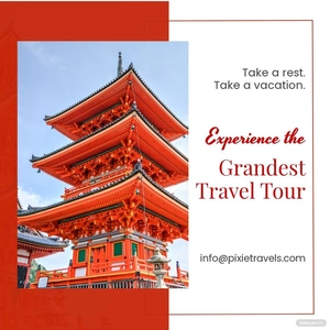 Free Travel Instagram Banner Template to Edit Online