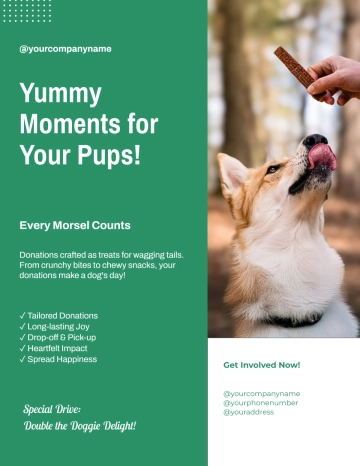 Free Dog Food Drive Flyer Template to Edit Online