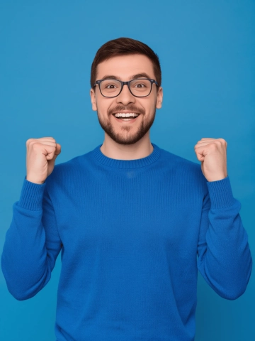 Free Photo of Excited Man to Edit Online