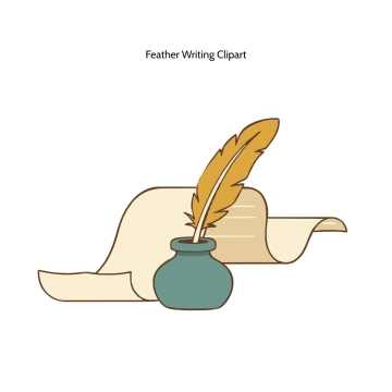 Free Feather Writing Vector Clipart (PNG, SVG) to Edit Online
