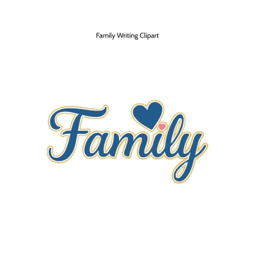 Free Family Writing Vector Clipart (PNG, SVG) to Edit Online