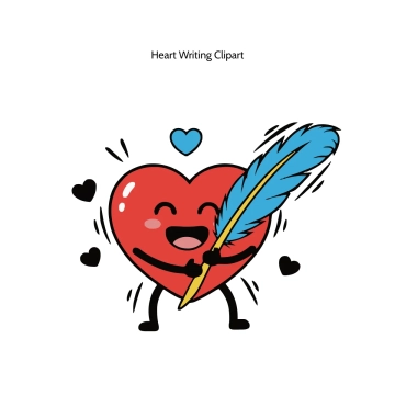 Free Heart Writing Vector Clipart (PNG, SVG) to Edit Online