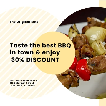 Free Restaurant Instagram Banner Template to Edit Online