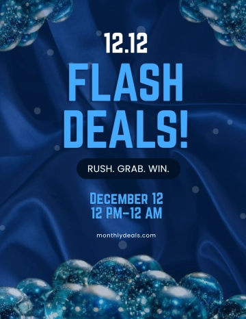 Free 12.12 Flash Sale Template to Edit Online