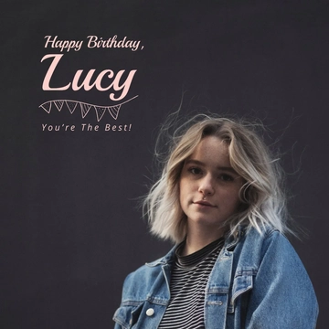 Free Photo Birthday Linkedin Post Template to Edit Online