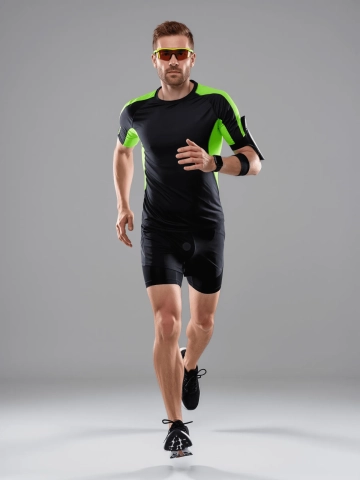 Free Male Athlete Running Photo to Edit Online