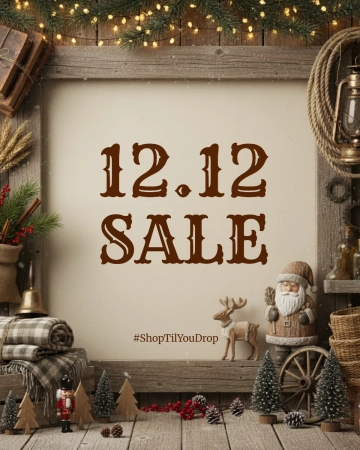Free Rustic 12.12 Sale Template to Edit Online