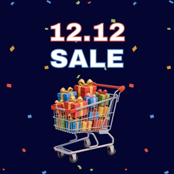 Free 12.12 Sale Illustration Template to Edit Online