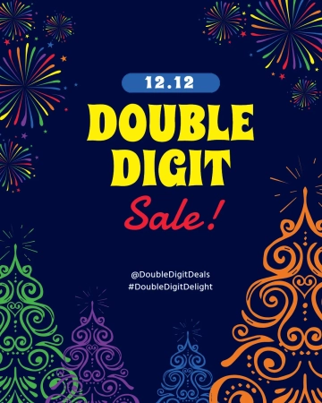 Free 12.12 Double Digit Sale Instagram Post Template to Edit Online
