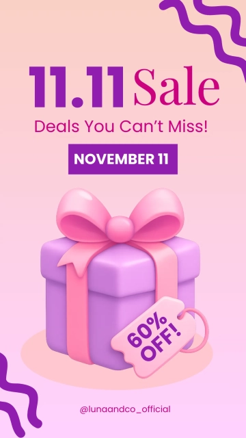 Free Social Media  11.11 Sale Post Template to Edit Online