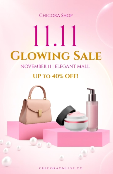 Free Elegant 11.11 Shopping Sale Template to Edit Online