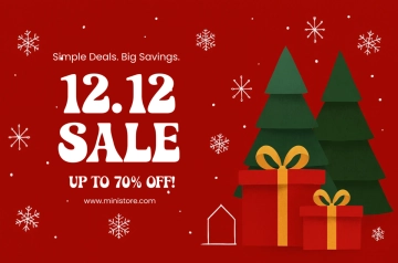 Free 12.12 Big Discount Sale Template to Edit Online