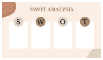 Free Maroon SWOT Analysis Graph to Edit Online