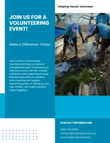 Free Event Volunteer Flyer Template to Edit Online