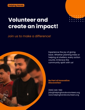 Free Volunteer Day Flyer Template to Edit Online