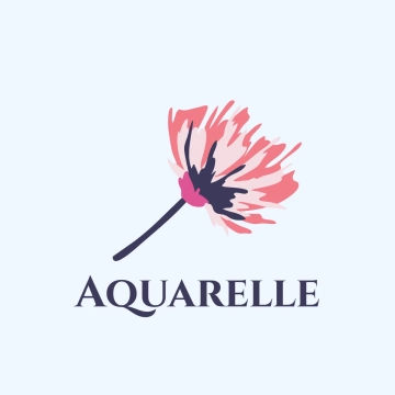 Free Watercolor Flower Logo to Edit Online