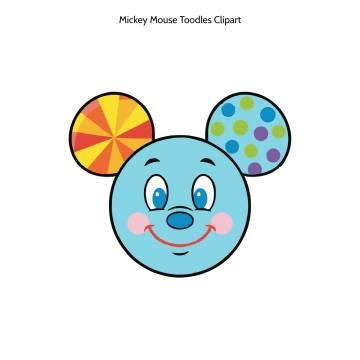 Free Mickey Mouse Toodles Vector Clipart (PNG, SVG) to Edit Online