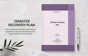 Disaster Recovery Plan Template For Small Business