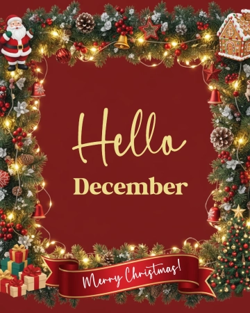 Free December Christmas Template to Edit Online