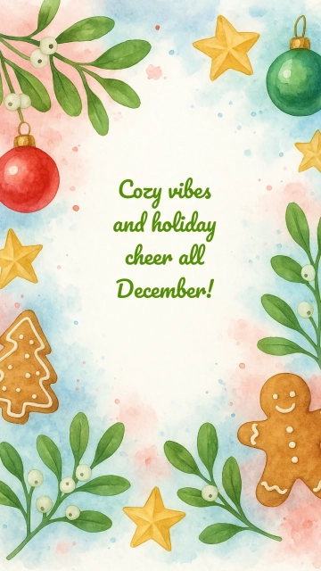 Free December Desktop Wallpaper Template to Edit Online